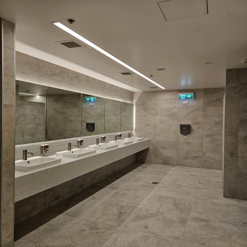 10*10mm 3D Bend LED Neon Light - Commercial Washroom